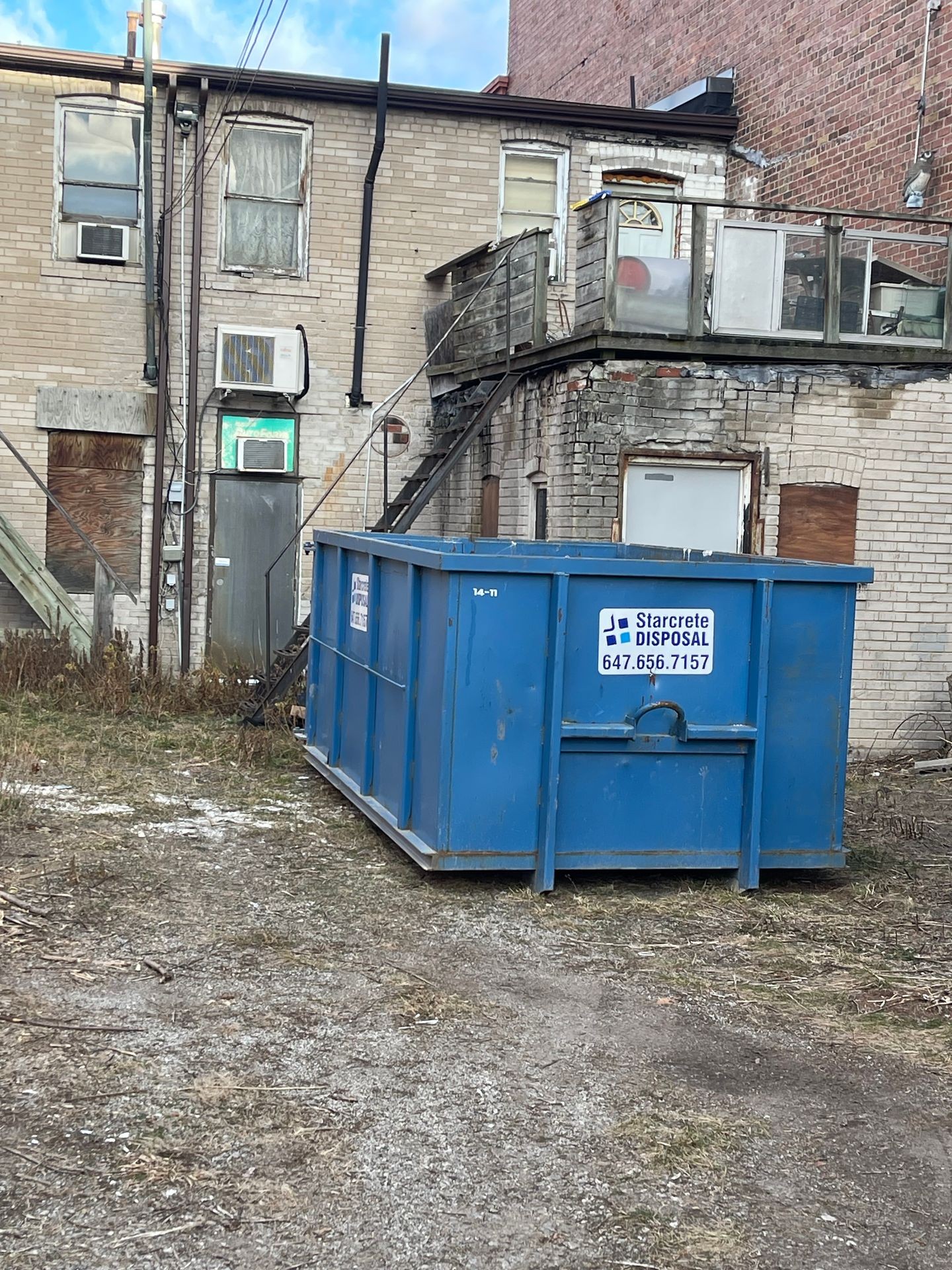 14 yard for demolition garbage 