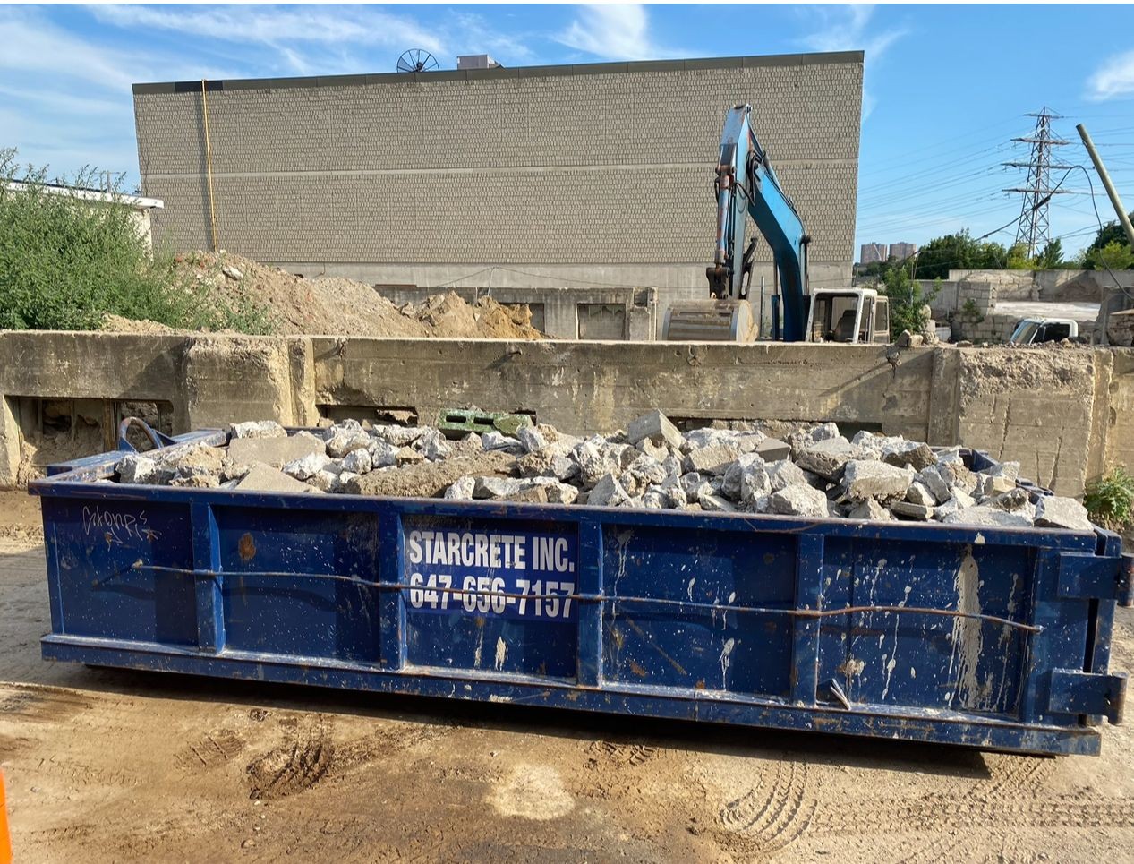Soil dumpster rental 