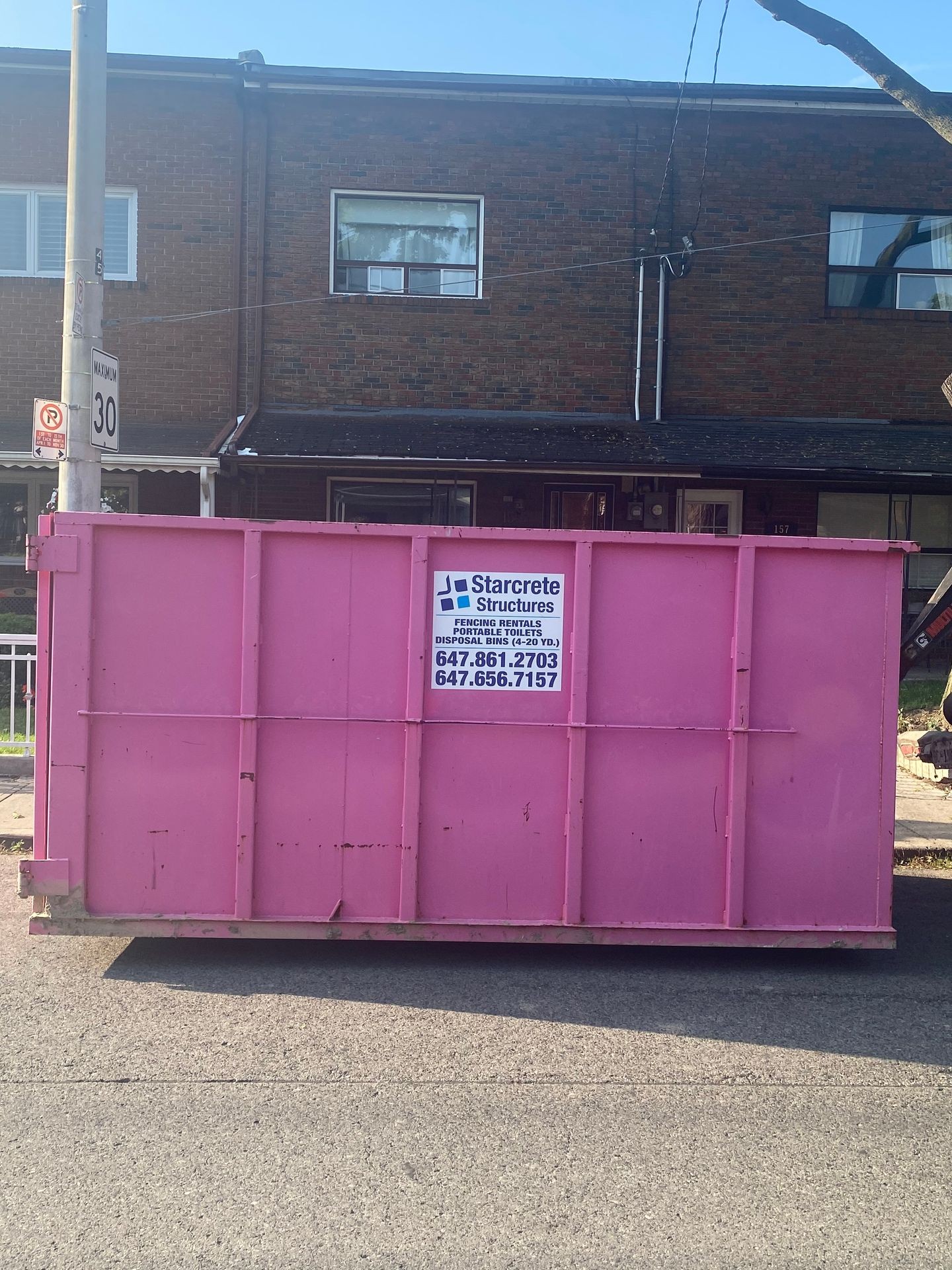 20 yard dumpster 